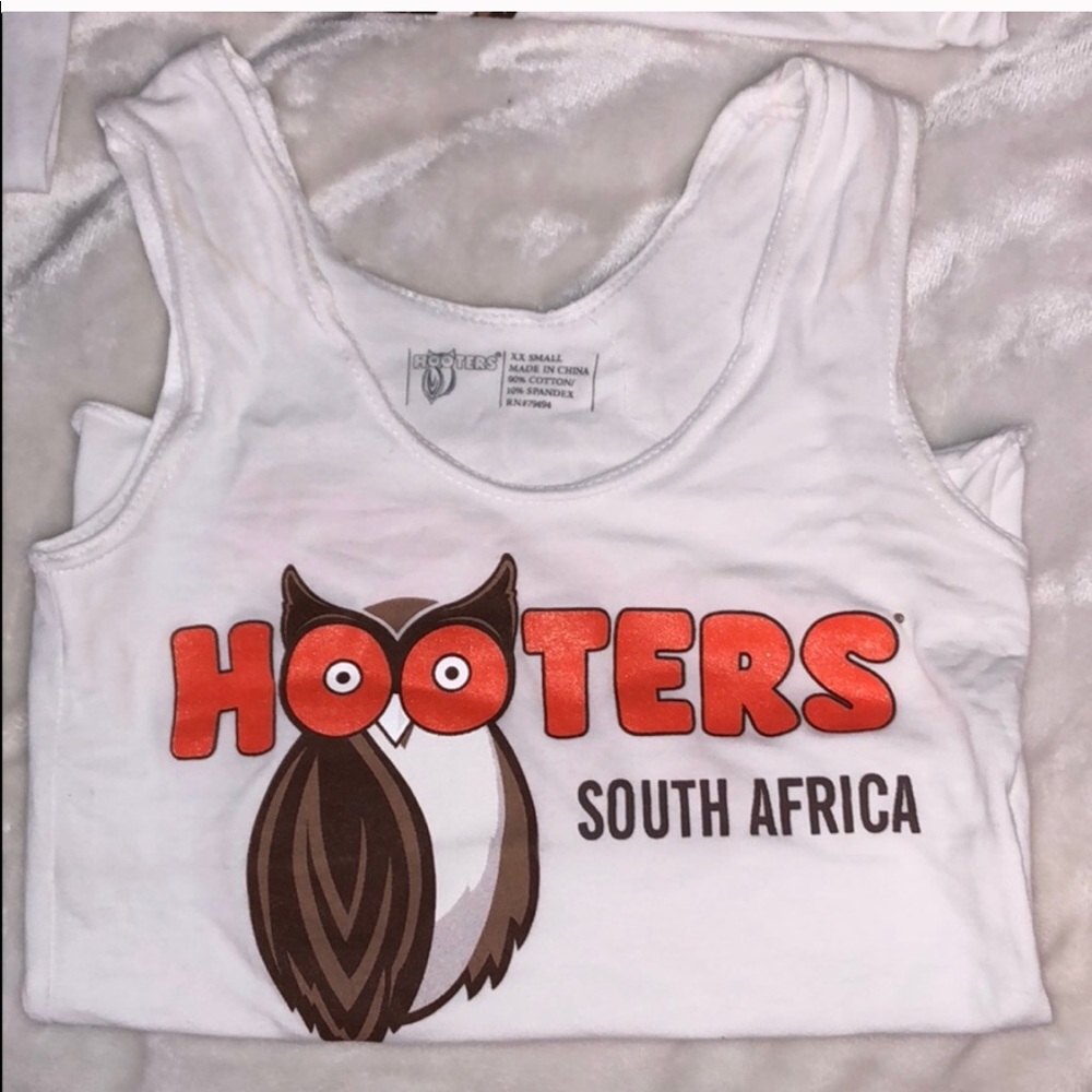 Hooters white uniform SOUTH AFRICA